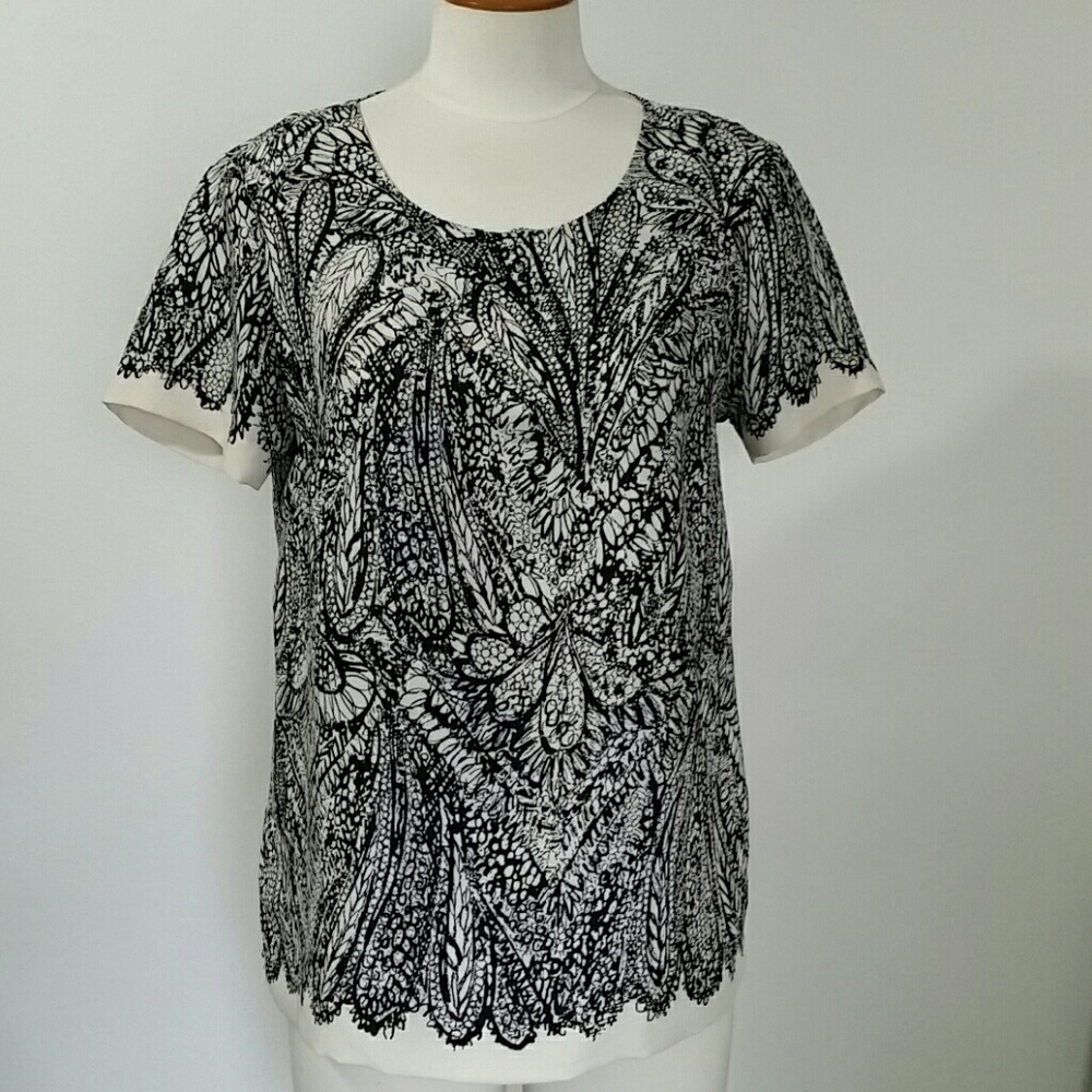 Ann Taylor Loft print top